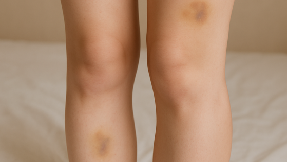 Lividi sulle gambe improvvisi: cause e rimedi