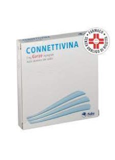 Connettivina Garze Cicatrizzanti 2mg 10x10 Con Acido Ialuronico 10 Pezzi