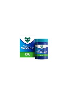 Vicks Vaporub Unguento Per Uso Inalatorio 100g - Rimedio Per Raffreddore/Mal Di Gola/Tosse/Naso