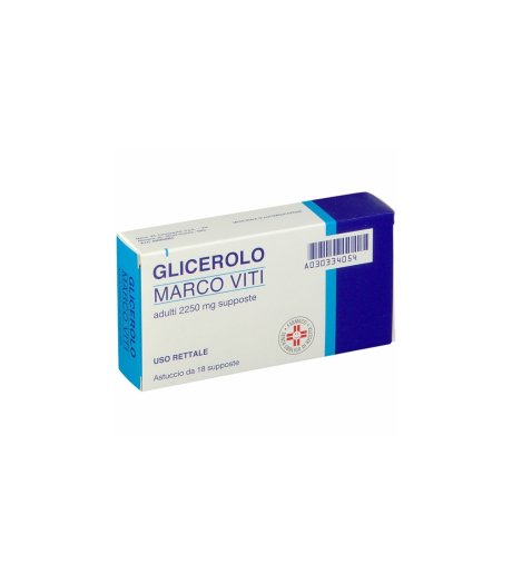Glicerolo Marco Viti 2250mg Trattamento Stitichezza Adulti 18 Supposte