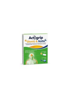 Actigrip Giorno e Notte 12+4 Compresse Per Raffeddrore Febbre e Influenza