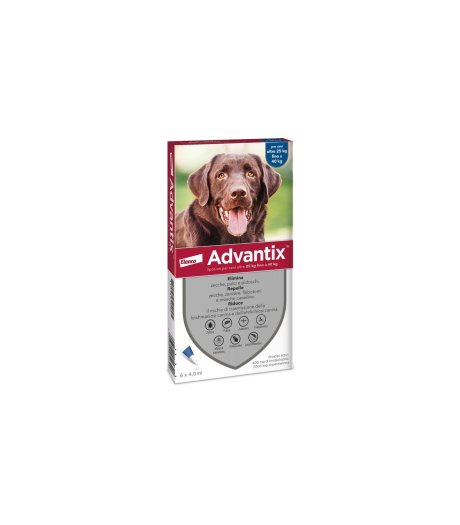 Advantix Spot On Per Cani da 25 a 40 Kg 6 Pipette