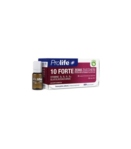 Prolife 10 Forte Zero Zuccheri 10 Flaconcini - Integratore di Fermenti Lattici