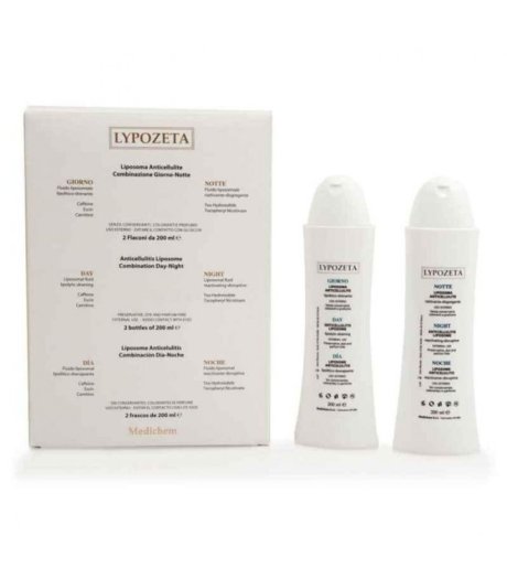 Lypozeta Liposoma Anticellulite Combinazione Giorno-Notte 200ml 2 Pezzi