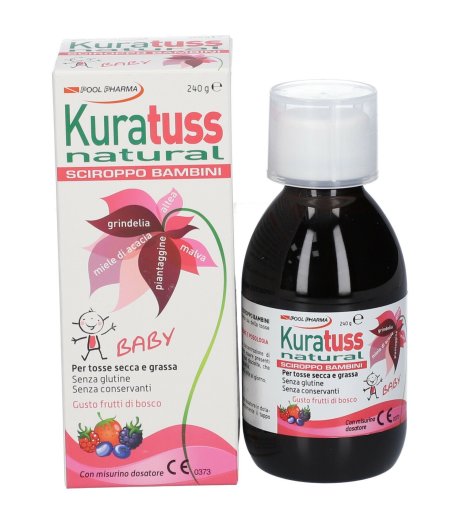 Kuratuss Natural Sciroppo Bambini 210g - Trattamento Tosse Secca e Grassa