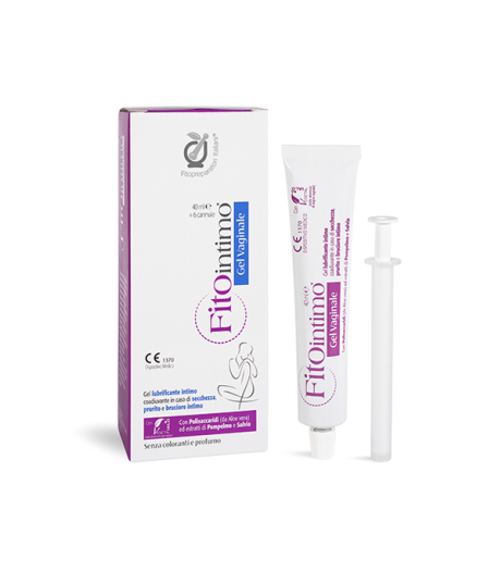 Fitopreparatori Italiani Fitointimo Gel 40ml - Gel Lubrificante Intimo Coadiuvante in Caso di Secchezza, Prurito e Bruciore Intimo