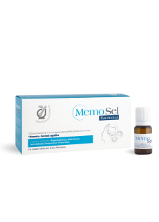 Fitopreparatori Italiani Memosel 12 Flaconcini 10ml - Integratore Per Supportare Memoria e Funzioni Cognitive
