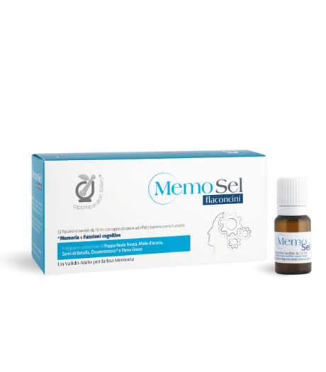 Fitopreparatori Italiani Memosel 12 Flaconcini 10ml - Integratore Per Supportare Memoria e Funzioni Cognitive Fitopreparatori Italiani Memosel 12 Flaconcini 10ml - Integratore Per Supportare Memoria e Funzioni Cognitive