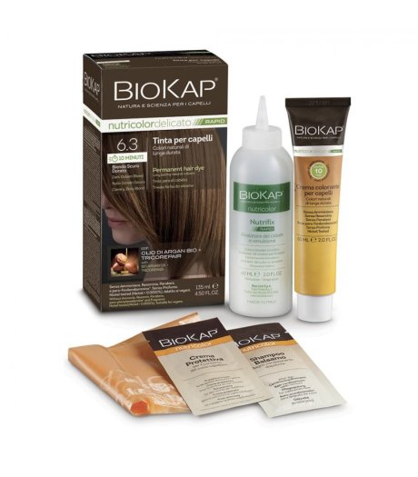 Biokap Nutricolor Delicato Rapid 6.3 Biondo Scuro Dorato 135ml