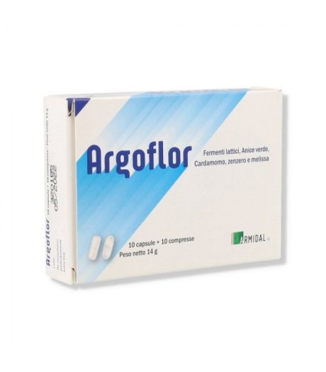 Armidal Argoflor 10 Capsule + 10 Compresse Integratore Di Fermenti Lattici 