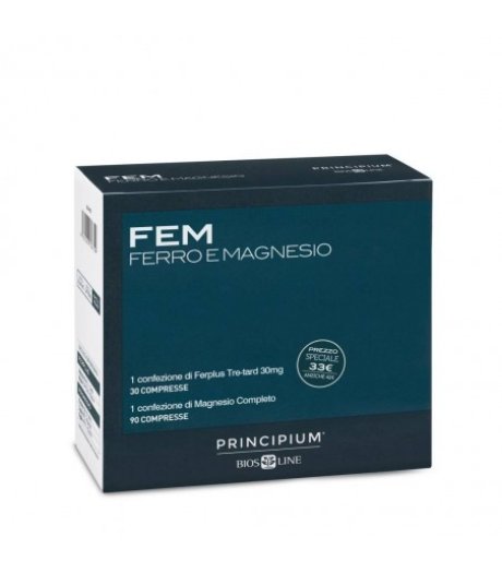 Bios Line Principium Protocollo Fem Ferplus Tre-tard 30 Compresse + Magnesio Completo 90 Compresse