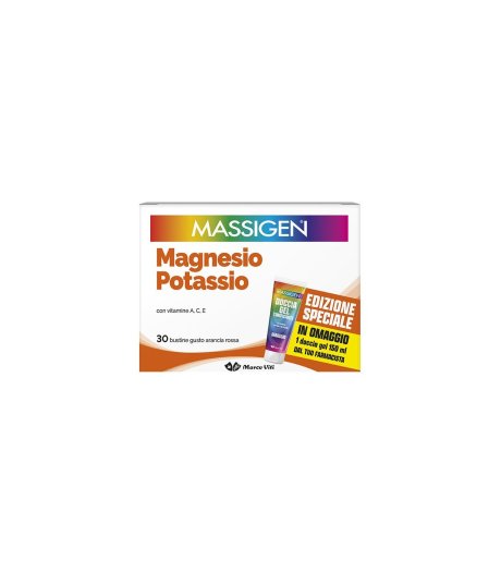 Massigen Magnesio Potassio 30 Bustine - Integratore Energetico