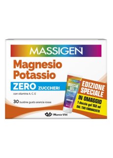 Massigen Magnesio e Potassio Zero Zuccheri 30 bustine - Integratore Energetico