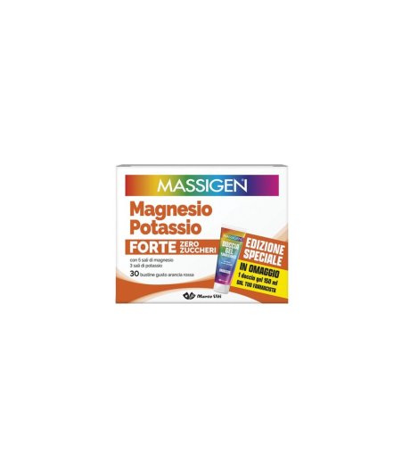 Massigen Magnesio e Potassio Forte 30 bustine - Integratore Energetico