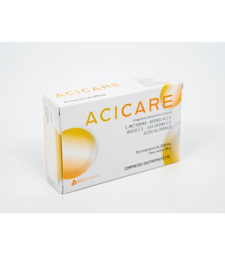 Acicare 30 Compresse Gastroprotette - Integratore per il Benessere delle Vie Urinarie