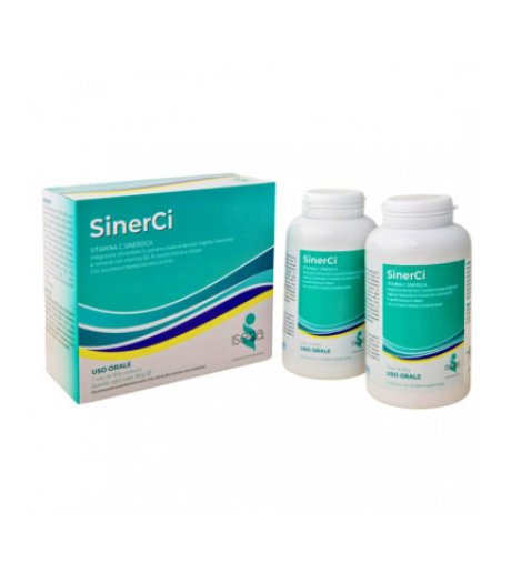SinerCi Integratore di Vitamina C per le Difese Immunitarie 2 Vasi da 180g