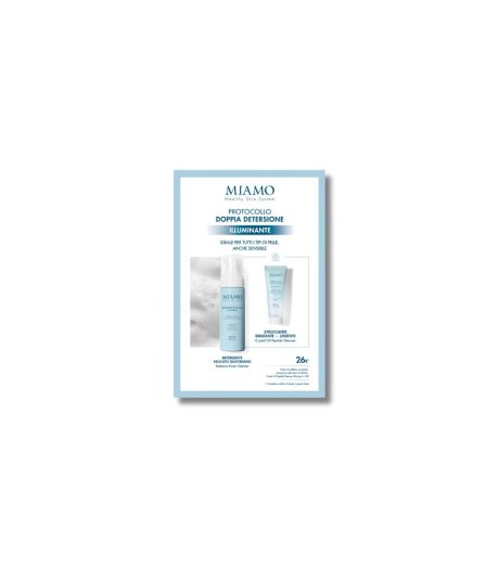 Miamo Protocollo Doppia Detersione Illuminante Radiance Foam Cleanser 150ml + Crystal Oil Peptide Cleanser 50ml