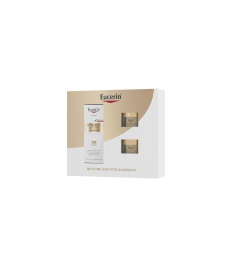 Eucerin Cofanetto Routine Anti-Età Avanzata con Hyaluron-Filler + Elasticity 3D Siero 30ml + Crema Giorno Spf30 20ml + Crema Notte 20ml