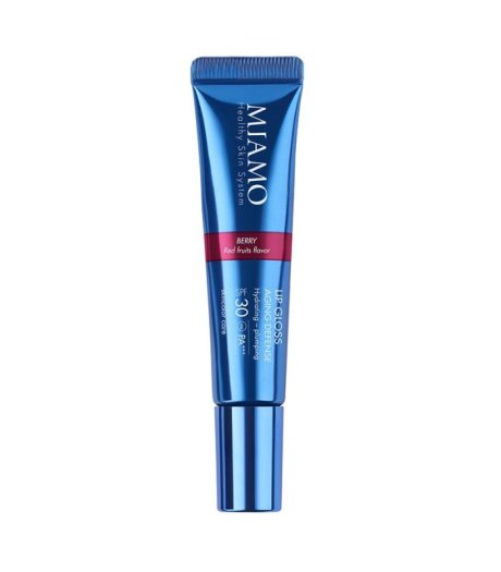 Miamo Lip Gloss Aging Defense SPF30 Protettivo Volumizzante e Idratante Colore Berry Red Fruits Flavor 15ml Miamo Lip Gloss Aging Defense SPF30 Protettivo Volumizzante e Idratante Colore Berry Red Fruits Flavor 15ml