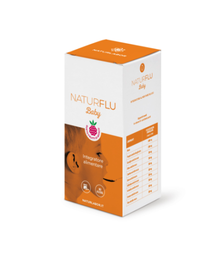 Naturflu Baby 200ml Gusto Frutti Di Bosco - Integratore Utile Per La Funzionalità Delle Secrezioni Bronchiali e Delle Prime Vie Respiratorie