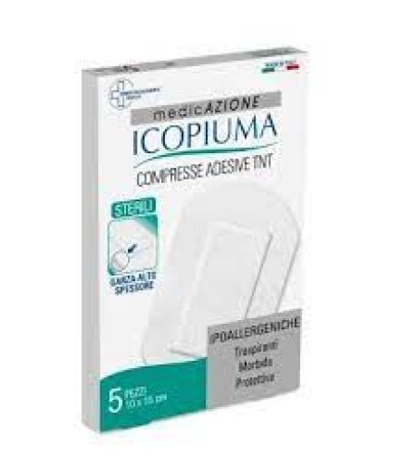 Icopiuma Compresse Adesive Tnt 10x15cm 5 Pezzi