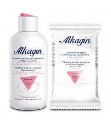 Alkagin Detergente Lenitivo 250ml + 5 Salviettine Detergenti