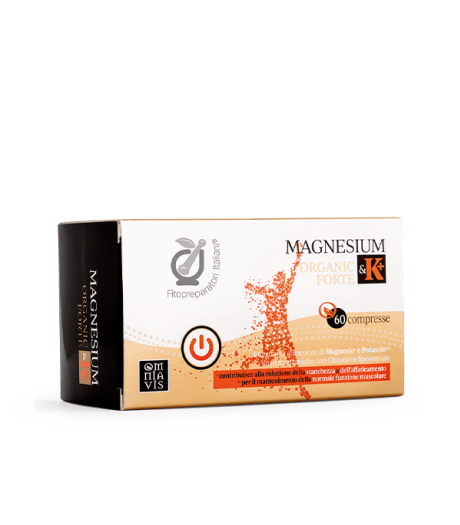 Fitopreparatori Italiani Magnesium & K+ Organic Forte 60 Compresse - Integratore Per Ridurre Stanchezza e Affaticamento Fitopreparatori Italiani Magnesium & K+ Organic Forte 60 Compresse - Integratore Per Ridurre Stanchezza e Affaticamento