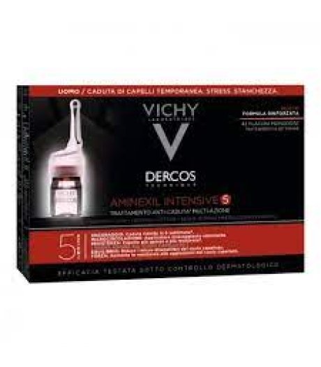 Vichy Dercos Aminexil Trattamento Anticaduta Uomo 12 Fiale 6ml