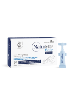 Fitopreparatori Italiani Naturmar 20 Fiale - Soluzione Ipertonica a Base di Acqua di Mare e Acido Ialuronico Con Azione Fluidificante in Caso di Raffreddore, Rinite e Sinusite 