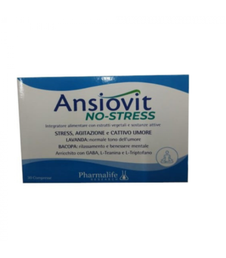 Ansiovit No-Stress Pharmalife Research 30 Compresse