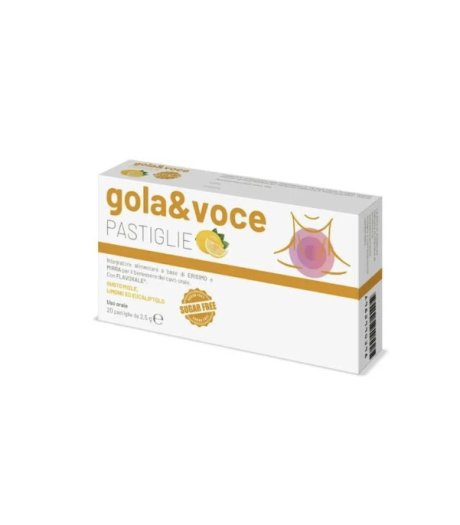 Gola & Voce Sugar Free 20 Pastiglie Gusto Miele Limone e Eucalipto