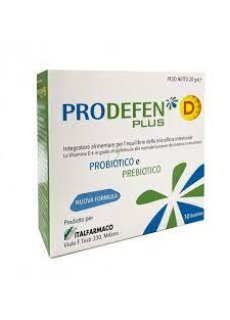 Italfarmaco Prodefen D Plus 10 Bustine Integratore Per L'equilibrio Della Microflora Intestinale  