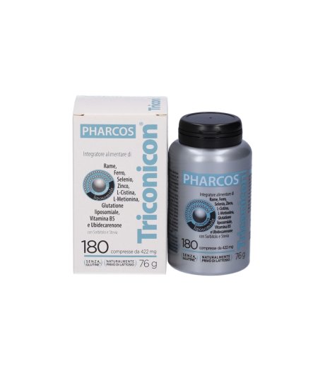 Triconicon Pharcos 180 Compresse - Integratore per la Salute di Capelli e Unghie