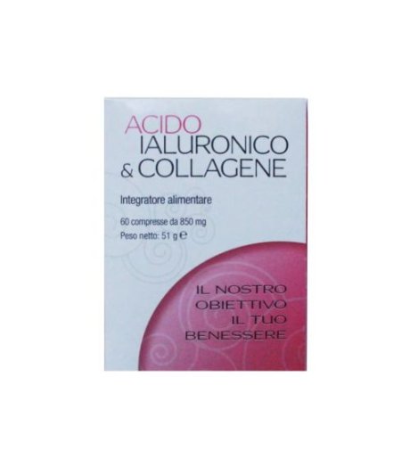 Acido Ialuronico & Collagene 60 Compresse - Integratore per il Benessere di Pelle e Articolazioni