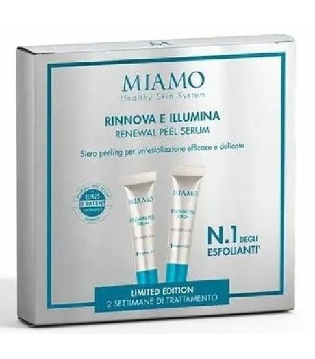 Miamo Special Box Renewal Peel 2 Tubi da 5ml - Siero Peeling Viso Anti-Age Miamo Special Box Renewal Peel 2 Tubi da 5ml - Siero Peeling Viso Anti-Age