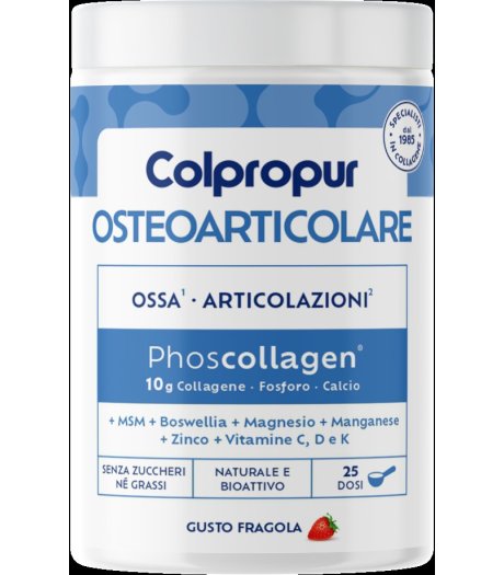 Colpropur Osteoarticolare Gusto Fragola 340g - Integratore Per Ossa e Articolazioni