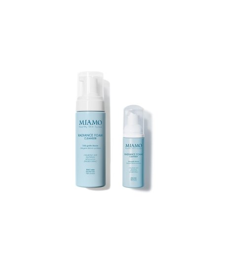 Miamo Radiance Foam Cleanser Gel Detergente Viso 150ml + Travel Side Da 50ml 