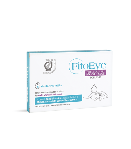 Fitopreparatori Italiani Fitoeye Gocce Oculari Monodose 10 Flaconcini - Per Occhi Affaticati e Stressati