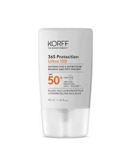 Korff 365 Protection Ultra 100 Fluido Viso Ultraprotettivo 40ml SPF50+