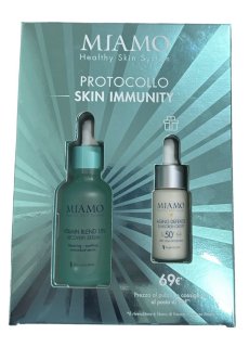  Miamo Protocollo Skin Immunity Cofanetto Vitamin Blend 15% Recovery Serum 30 ml + Aging Defence Sunscreen Drops SPF 50+ 10 ml