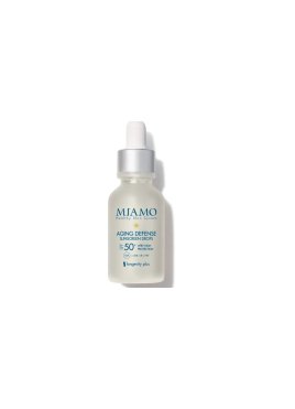 Miamo Siero Aging Defense Sunscreen Drops Spf 50+ Siero Viso Anti-Età Con Protezione Solare Molto Alta 30ml