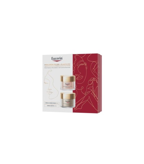 Eucerin Cofanetto Hyaluron Filler + Elasticity Crema Giorno Rose 50ml + Crema Notte 50ml