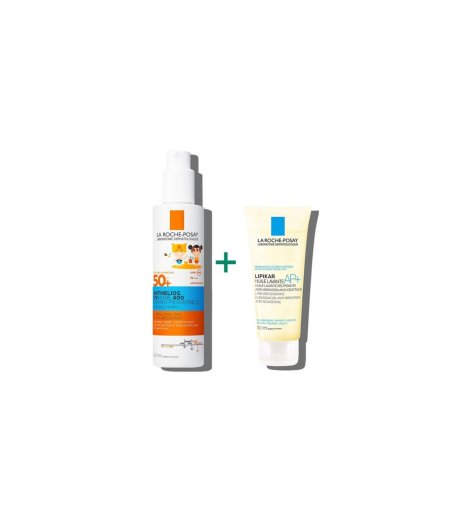 Anthelios Uv Mune Spray Pediatrico SPF50+ 200ml + Lipikar Olio Detergente 100ml La Roche-Posay