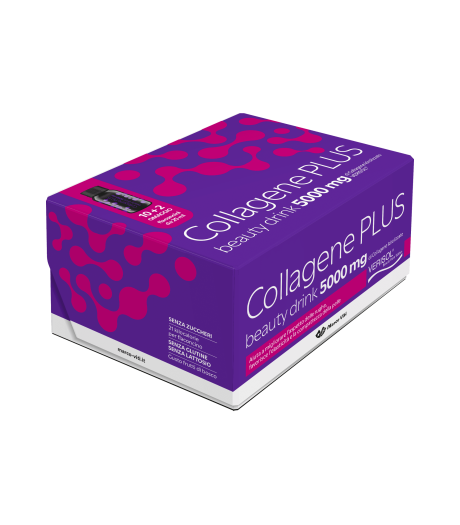 Collagene Plus Beauty Drink 5000mg di Collagene Idrolizzato 12 Flaconcini