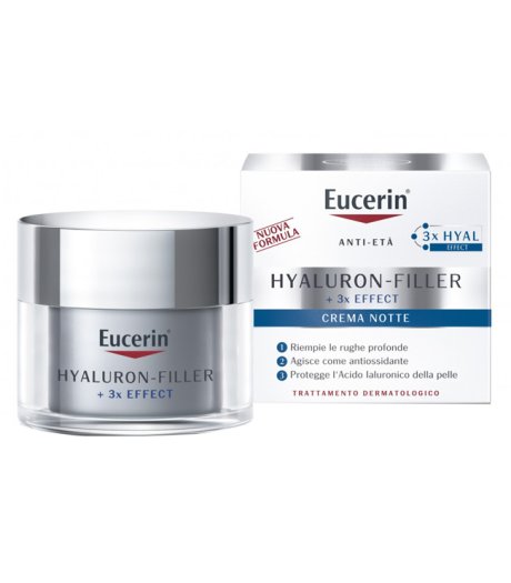 Eucerin Hyaluron Filler Crema Notte Viso Antirughe 50ml 