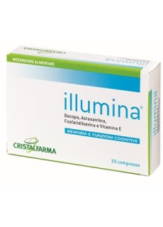 Cristalfarma Illumina 20 Compresse Integratore per Memoria e Funzioni Cognitive