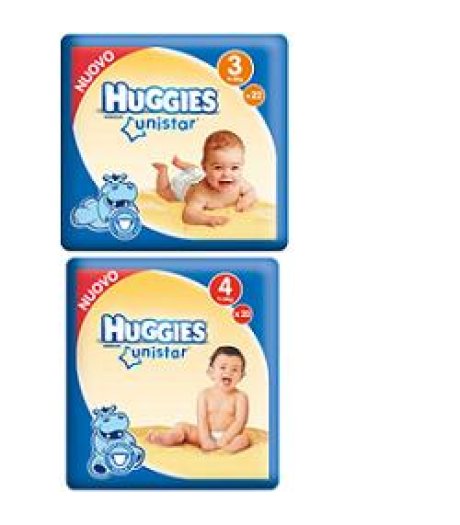 HUGGIES UNISTAR3 MIDI 4/9KG 20PZ