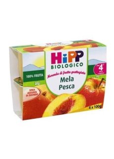 HIPP GRATTUGIA MELA PESCA 4X100G