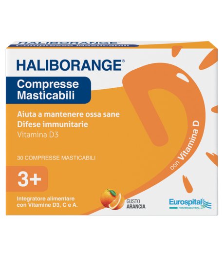 Haliborange 30 Compresse Masticabili Integratore per le Ossa dei Bambini