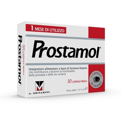 Prostamol 30 Capsule Molli A. Menarini Integratore Prostata E Vie Urinarie 